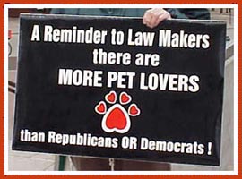 Let legislators know where you stand on humane laws.