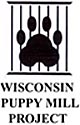 Paw Behind Bars logo of the WI Puppy Mill Project